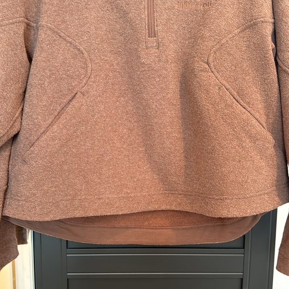 EUC Lululemon Looped Terry Fleece Half-Zip Hoodie - Picture 4 of 12